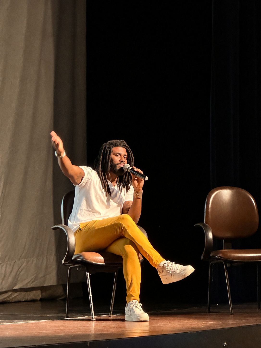 No palco